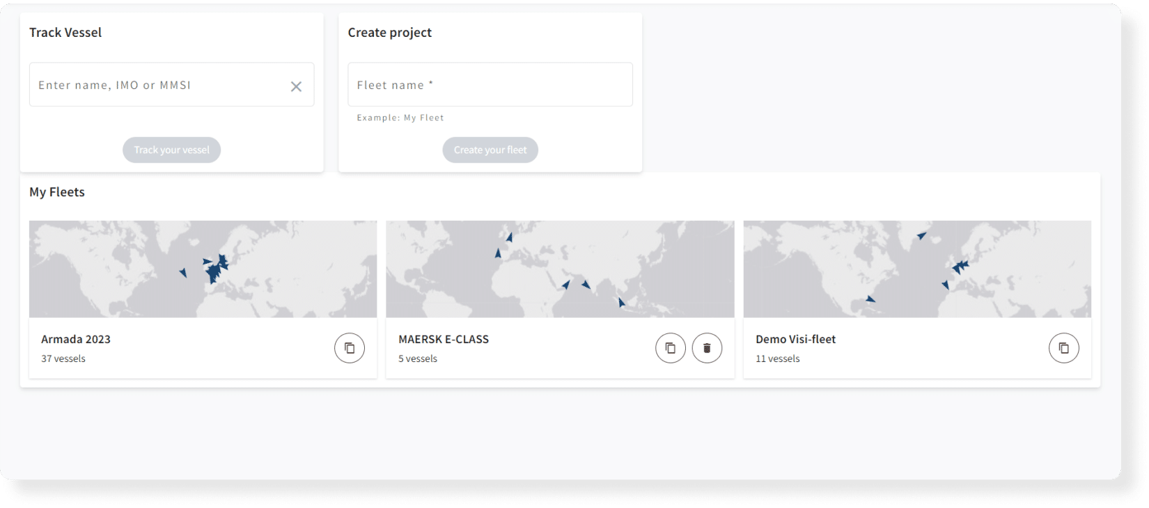 intuitive and easy to use visi-fleet dashboard