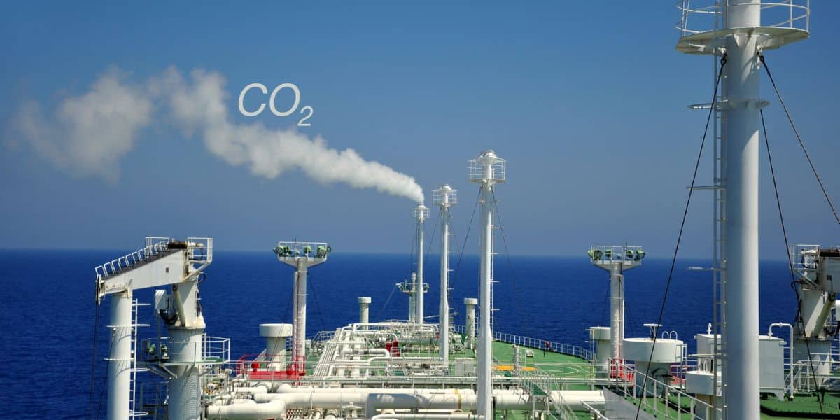 How much does the shipping industry contribute to global CO2 emissions?