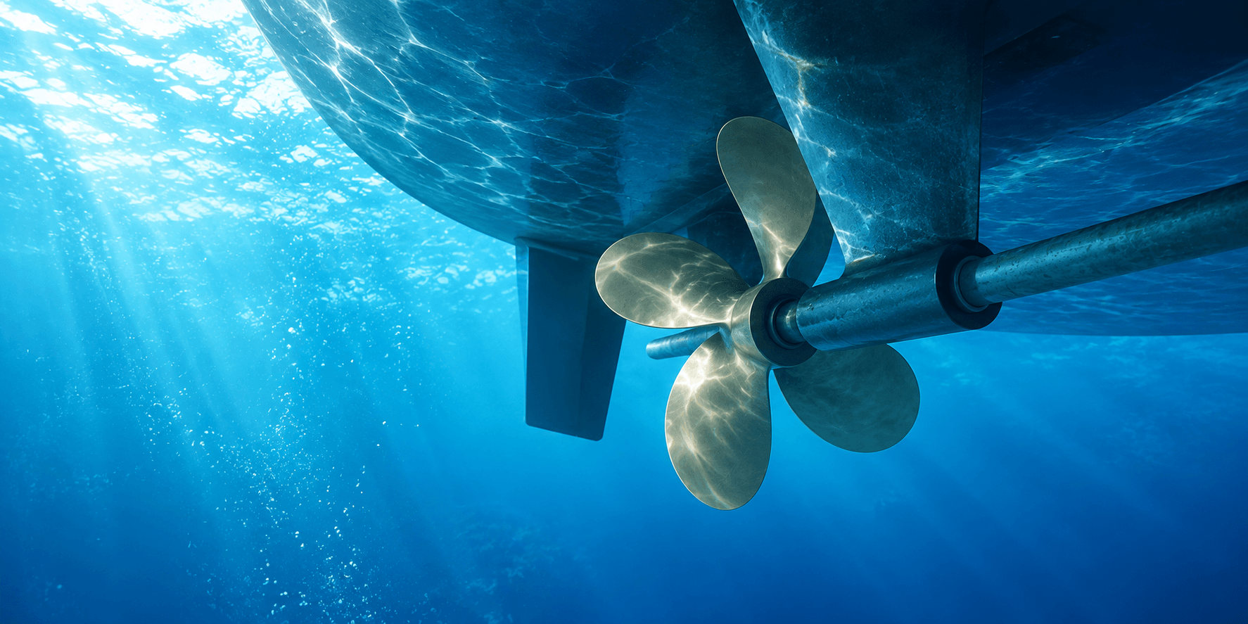 propeller and hull