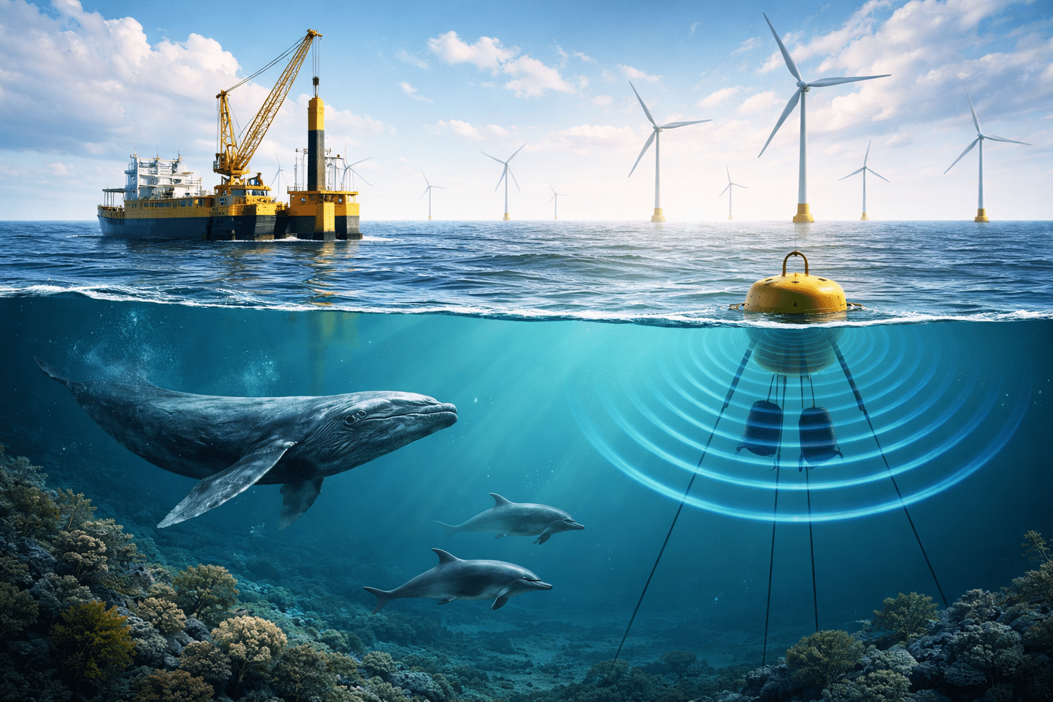 Marine mammal monitoring for PAM wind farm